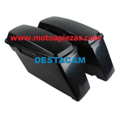 TOURING NEGRO DURO ALFORJAS PARA HARLEY DAVIDSON ROAD KING ELECTRA GLIDE. MOD-1970058933-SIN