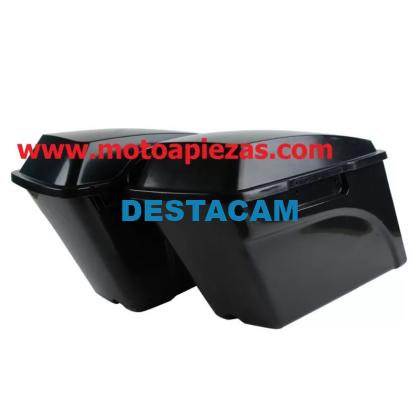 TOURING NEGRO DURO ALFORJAS PARA HARLEY DAVIDSON ROAD KING ELECTRA GLIDE. MOD-1970058933-SIN