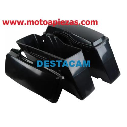 TOURING NEGRO DURO ALFORJAS PARA HARLEY DAVIDSON ROAD KING ELECTRA GLIDE. MOD-1970058933-SIN