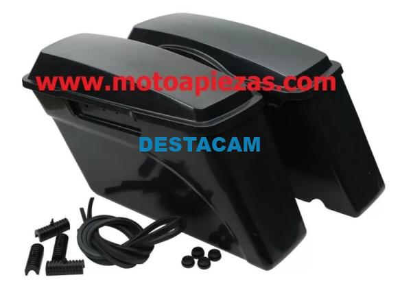 TOURING NEGRO DURO ALFORJAS PARA HARLEY DAVIDSON ROAD KING ELECTRA GLIDE. MOD-1970058933-SIN