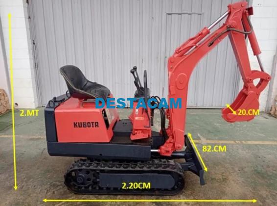 MINI EXCAVADORA KUBOTA 700KG