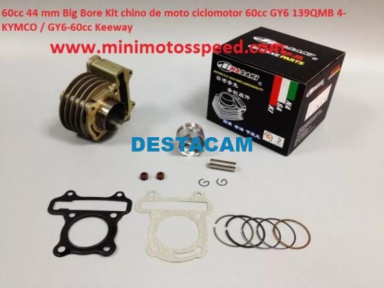 KIT DE MODIFICACION PARA 44 MM 60CC GY6 139QMB 4-KYMCO / GY6-60CC KEEWAY MOD-064575475