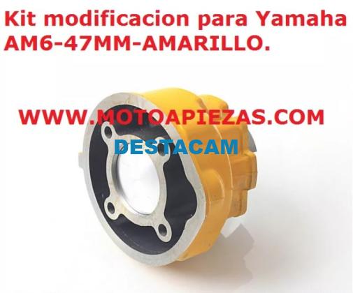 KIT DE MODIFICACION DE 40.3MM A 47MM MINARELLI AM6 AMARILLO. MOD-2027598669