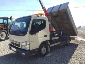 MITSUBISHI CANTER 3C13 CON PLUMA Y BASCULANTE.