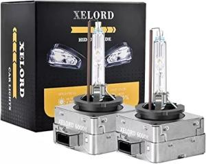 XELORD D1S 6000K XENóN BOMBILLA 12V 35W HID AUTO LáMPARA,BLANCO FARO DELANTERO DE COCHE,PAQU