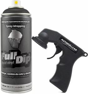 AUTOFULLCAR FULL DIP SPRAY VINILO LíQUIDO 400 ML CON ADAPTADOR (NEGRO)