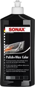 SONAX POLISH+WAX COLOR NANOPRO NEGRO (500 ML) PULIMENTO DE FUERZA MEDIA CON PIGMENTOS DE COL