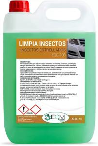 EQM SOLUCIONES QUIMICAS | ECO-103 | 5L | LIMPIADOR DE INSECTOS ESTRELLADOS EN FRONTALES, PAR