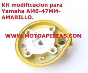 KIT DE MODIFICACION DE 40.3MM A 47MM MINARELLI AM6 AMARILLO. MOD-2027598669