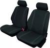 VIP FUNDAS DELANTARERAS PARA ASIENTO DE COCHE UNIVERSALES, MODELO DUERO, COLOR GRIS Y NEGRO