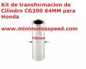 KIT DE TRANSFORMACION DE CILINDRO CG200 64MM PARA HONDA. MOD-1471434834